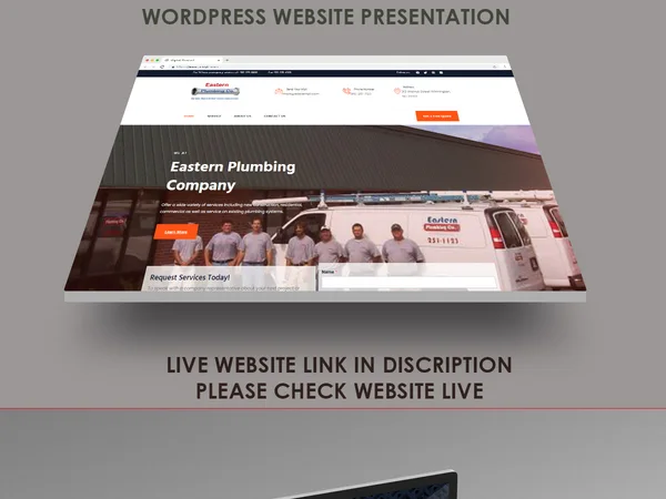 Eastern Plumbing Company Website Design